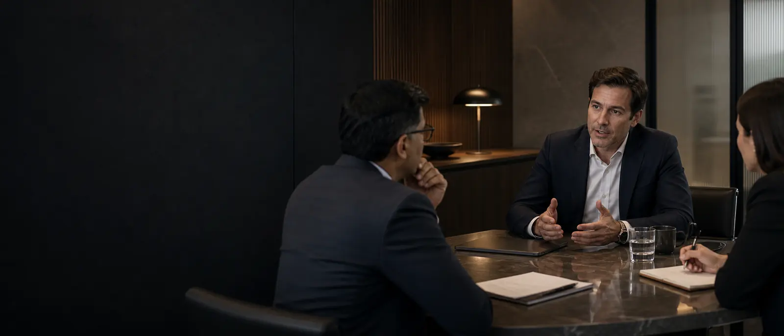 Executive candidate in a confidential search conversation